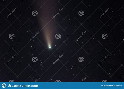 Comet Neowise Night Sky Sunset Stock Image Image Of Comet Stars