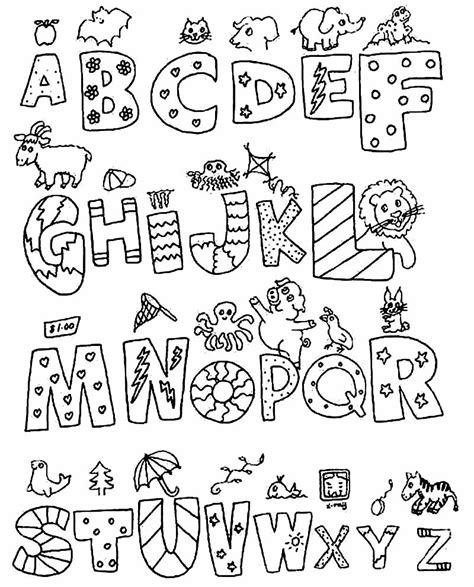 Desenhos Do Alfabeto Para Colorir Como Fazer Em Casa