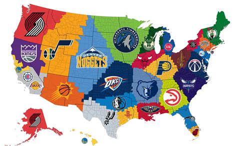 Nba Teams On A Map Maps Catalog Online