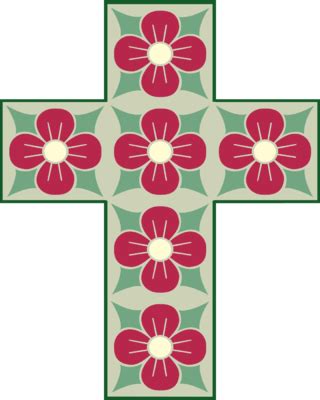 Browse and download hd flower cross png images with transparent background for free. Image: Flower pattern Cross | Cross Image | Christart.com