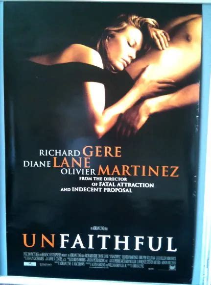 Cinema Poster Unfaithful 2002 One Sheet Diane Lane Richard Gere Adrian Lyne 1242 Picclick