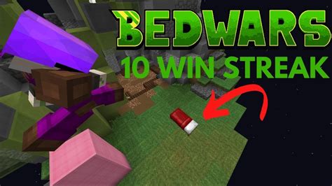 Minecraft Hypixel Bedwars 10 Win Streak Youtube