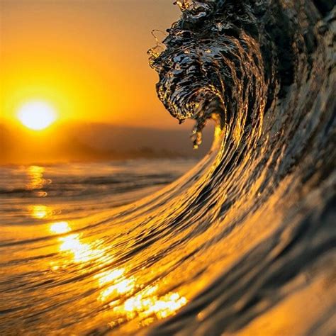 Sunset Wave Waves Sunset Ocean Sunset
