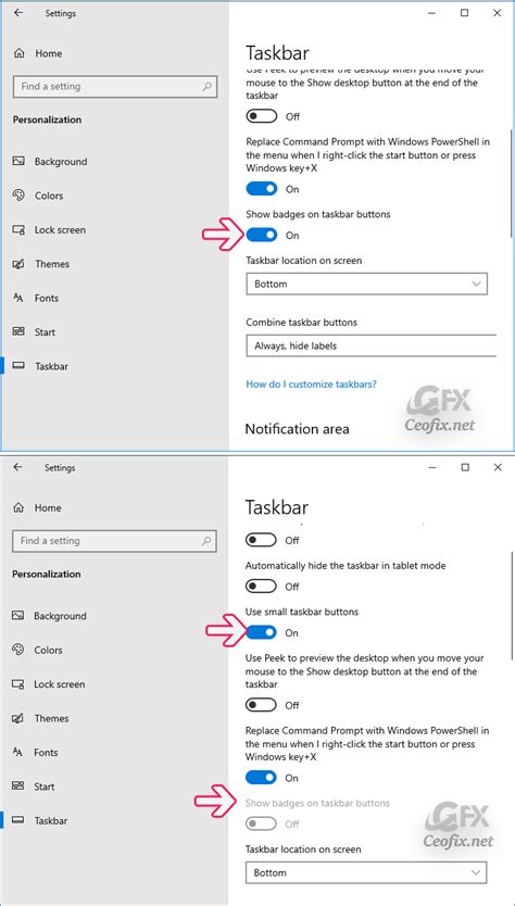 Show Or Hide Show Badges On Taskbar Buttons In Windows 10