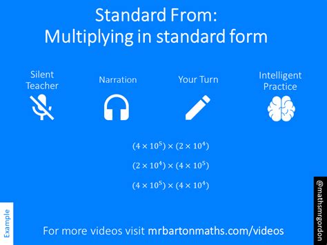 Multiplying With Standard Form Variation Theory
