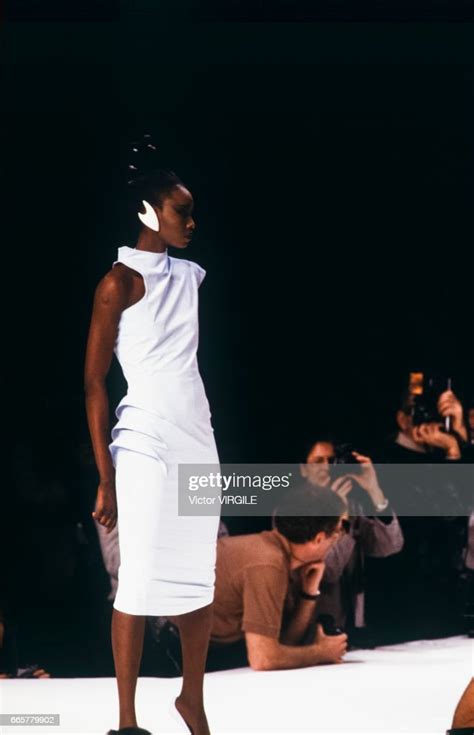 A Model Walks The Runway At The Thierry Mugler Ready To Wear News