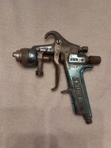 Binks Mach Hvlp Bbr P Paint Spray Gun Teal For Parts Rebuild