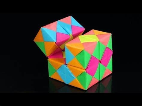 Origami Rubik's Cube.How to make a origami Rubik's Cube easily amd