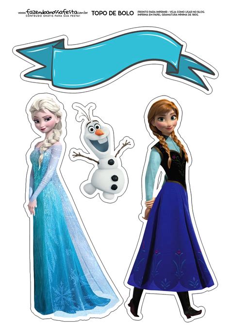 Frozen Cake Topper Printable