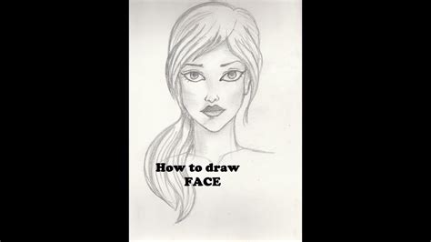 How to draw a face step by step? How to draw Face - Tutorial for Beginners - YouTube