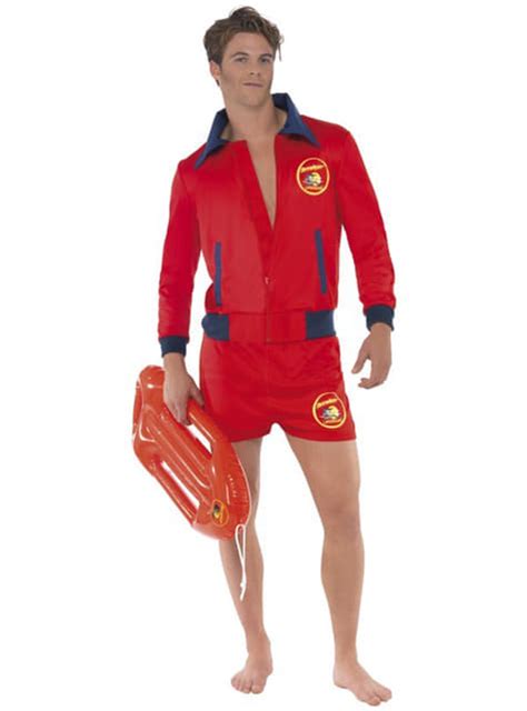 Red Lifeguard Costume For Men Baywatch The Coolest Funidelia