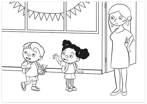 Kleurplaatdagloeloedagpompom2018beginschooljaar Kleuterklas, Kind
