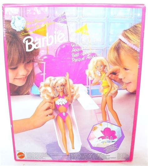 Mattel Usa Barbie Sun Jewel Waterglide Water Park 12 Doll Acc Set
