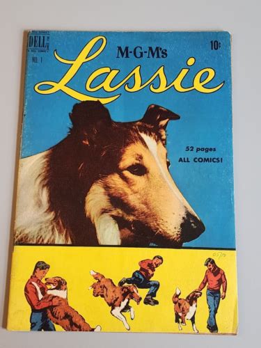 Lassie 1 1952 Lassie Finds A Friend Golden Age Comic Vf Dell