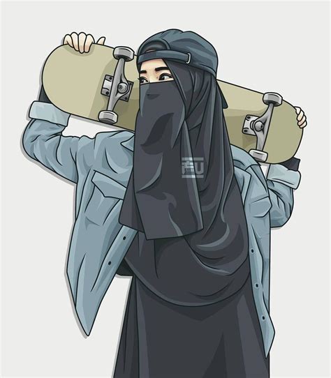 Aesthetic Hijab Girl Anime Wallpapers Wallpaper Cave
