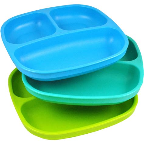 Re Play 3 Pack Divided Plates Bpa Free