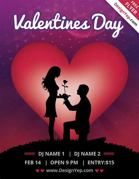 Quels que soient la présentation et le nombre de fleurs que vous souhaitez offrir, vous êtes assuré. Download Valentines Day Free Flyer Template for Photoshop ...