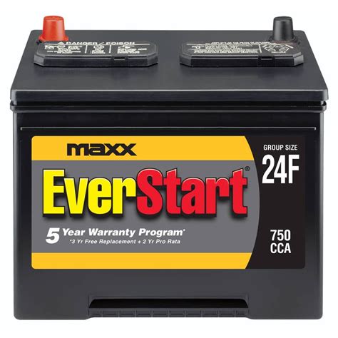 Everstart Maxx Lead Acid Automotive Battery Group Size 24f Walmart