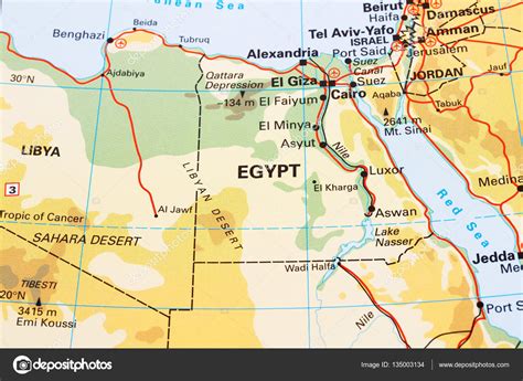 Picture Egypt Map Egypt Map Picture — Stock Photo © Ruzanna 135003134