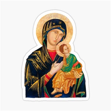 Our Lady Of Perpetual Help Transparent Background Design Sticker