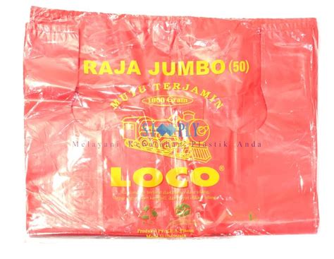 Kantong Plastik Kresek Loco Hd Tebal Merah 1kg Uk 50 Lazada Indonesia