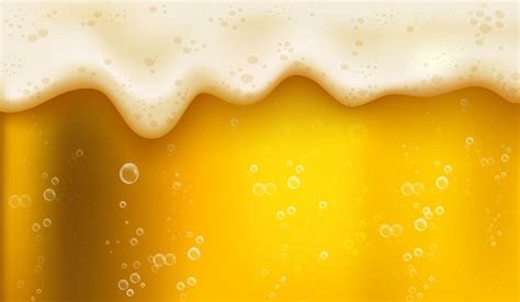 Premium Vector Realistic Yellow Beer Foam Macro Fizzy Beers For