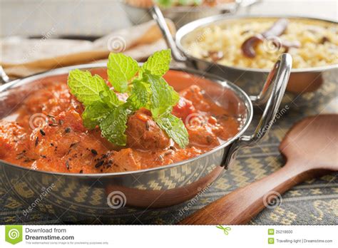 Indian shrimp (prawn) tikka masala. Indian Curry Chicken Tikka Masala Stock Photo - Image ...