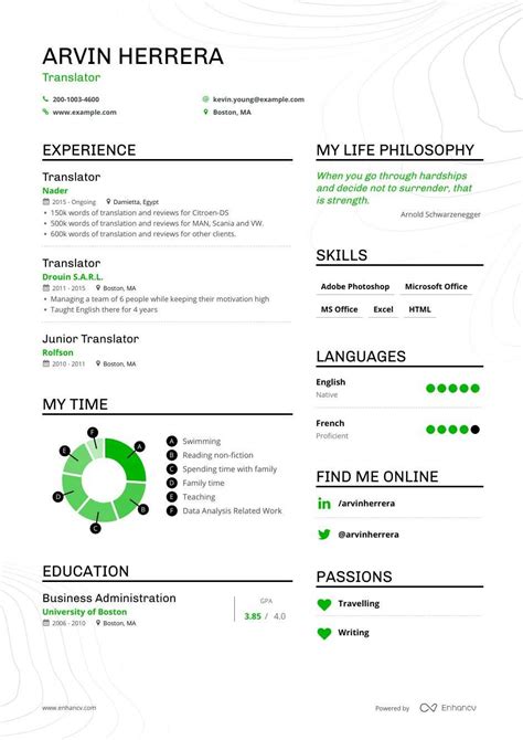 Translator Resume Examples Guide And Pro Tips Enhancv