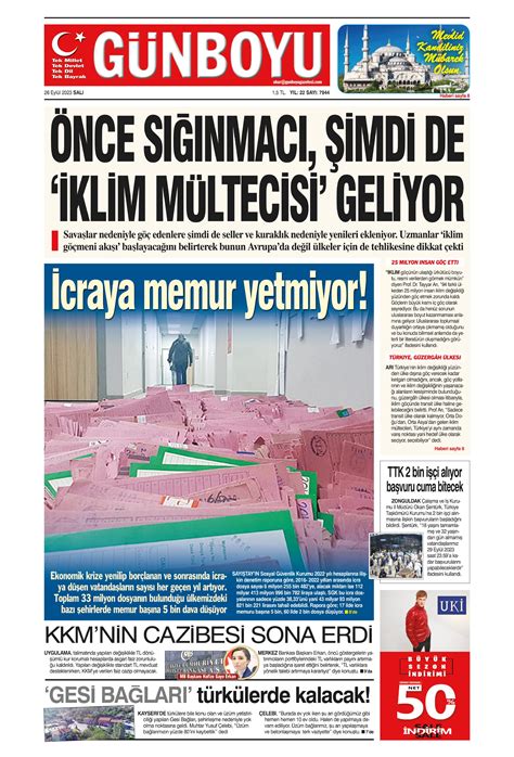 G Nboyu Gazetesi Eyl L Sal G N Man Eti