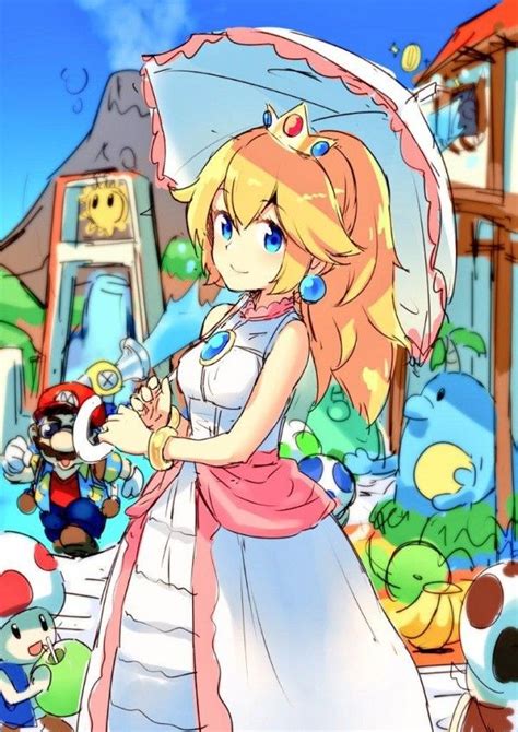 Princessepeach Mario Sunshine Dessin Hiragamatsuri Manga Nintendo