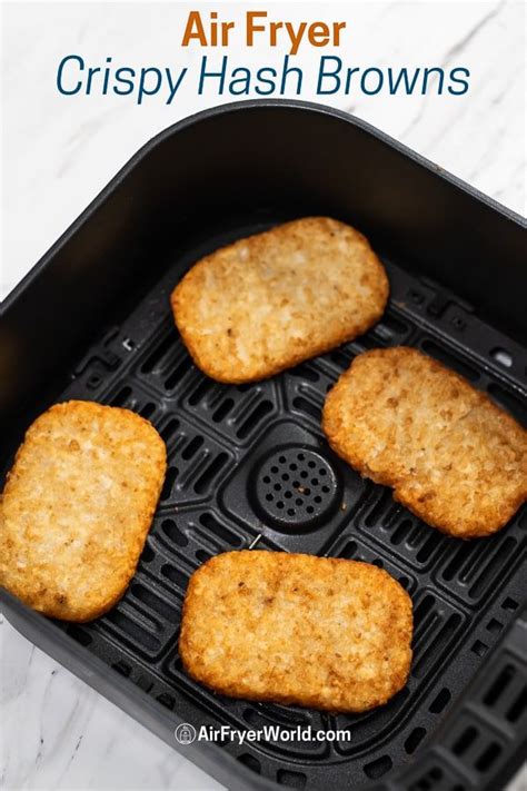 Slide the hash brown back into the pan, browned side up, and cook for about another 10 minutes, then cut in half and serve. How to Cook Frozen Hash Brown Patties in the Air Fryer ...