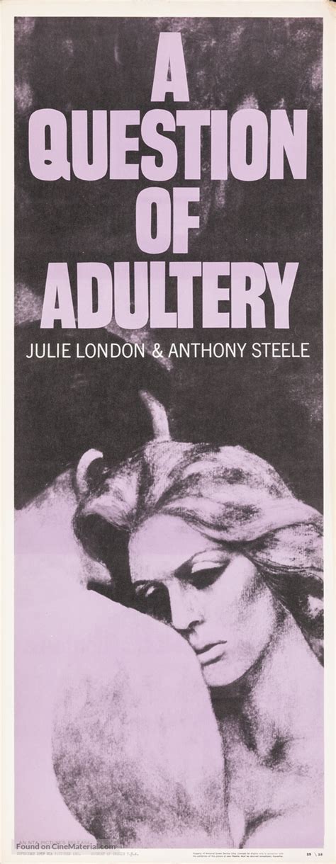 A Question Of Adultery 1958 Movie Poster