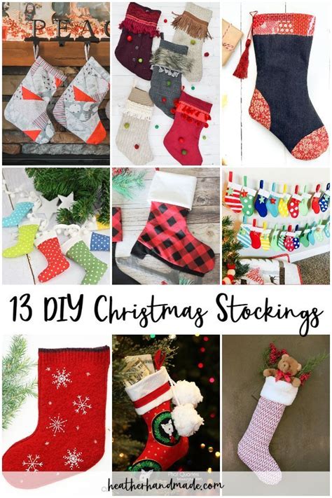 15 Diy Christmas Stockings Heather Handmade