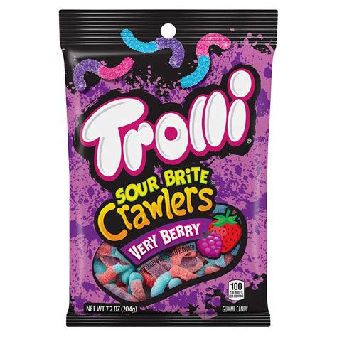 Trolli Sour Brite Crawlers Candy Very Berry Walgreens