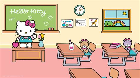 Hello Kitty Classroom Wallpaper Kawaii Hoshi