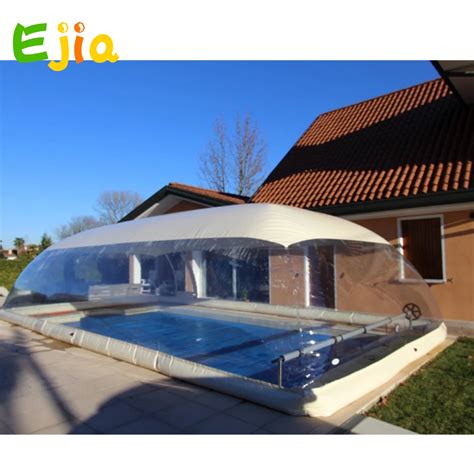 Outdoor Customized Clear Inflatable Pool Dome With Covered Ceiling