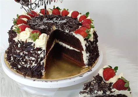 Resep Kue Ulang Tahun Sederhana Simple Birthday Cake Oleh Marina Briliyanti Cookpad