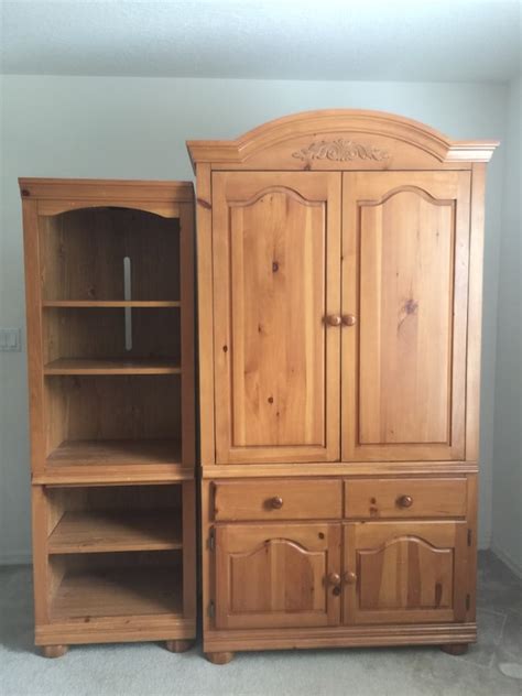 And james edgar ed broyhill. Used Broyhill Fontana Armoire Hutch Bookcase for sale in ...