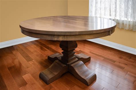 Large Round Table Solid Wood Made In Canada Anne Quinn Furniture