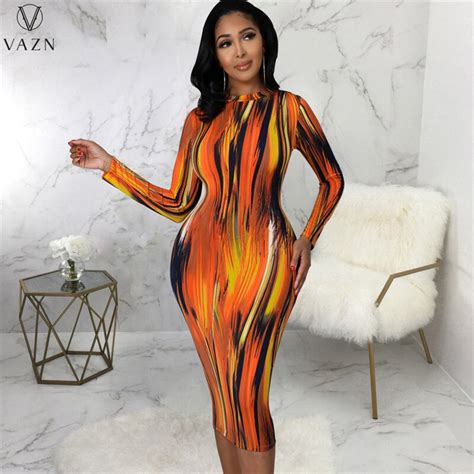 Vazn 2022 Top Quality Young Sexy Office Lady Sweet Round Neck Full Sleeve Women High Waist