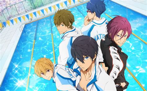Download Free Anime Pfp In Swimming Pool Wallpaper