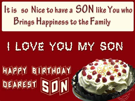 May you have a great birthday celebration and a wonderful year ahead! Wishing You Happy Birthday My Loving Son - WishBirthday.com