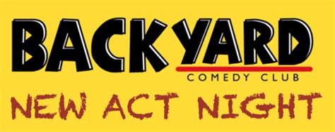 backyard comedy club top quality comedy in east london