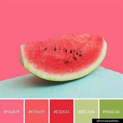 Watermelon Summer Bold And Fresh Color Palette Inspiration