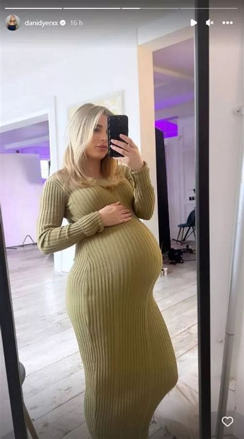 Pregnant Dani Dyer Glows As She Shows Off Huge Baby Bump Ahead Of Twins