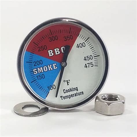 Bbq Grill And Smoker Thermometer 2 Dial 25 Stem 100 475 Rwb Bq225