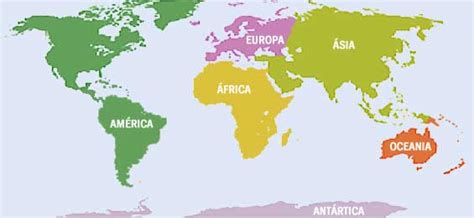 Mapa Mundi Y Sus 6 Continentes Imagui