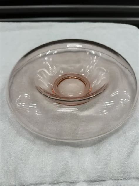 vintage pink depression glass rolled edge console bowl serving dish 11 3 4 15 00 picclick