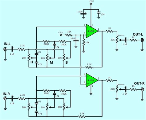 4558 Ic Preamplifier Circuit Diagram Wiring Diagram And Schematics