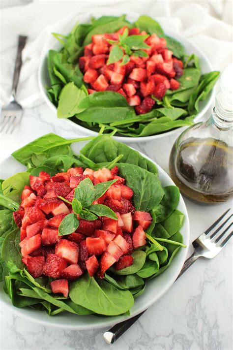 Strawberry Basil Salad With Balsamic Vinaigrette A Clean Plate